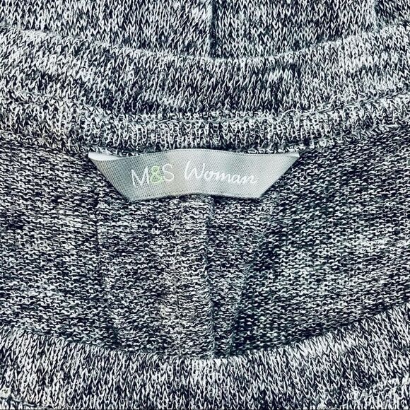 M&S Knit Lightweight Short Sleeve Blouse Gray - Picture 7 of 10